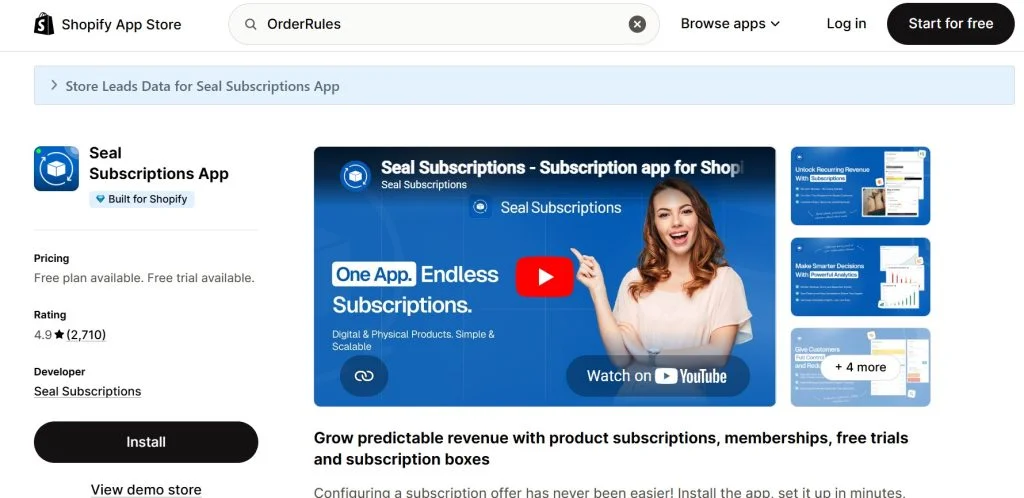 Best Shopify Apps for Makeup Stores  - seal on shopify app store (2)