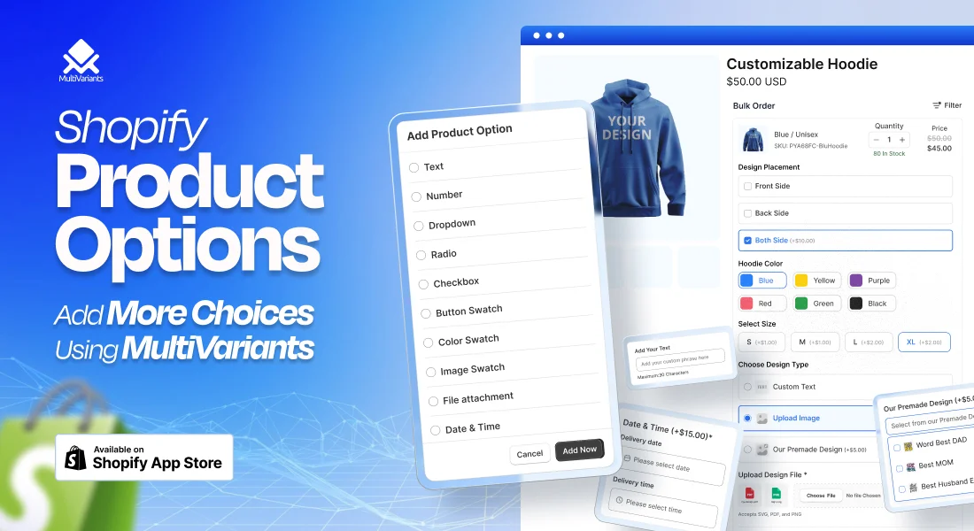 Shopify Product Options: Add Unlimited Options Beyond Shopify’s 3-Option Limit