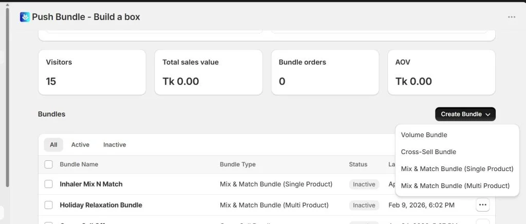 best shopify apps for selling t-shirts - pushbundle options