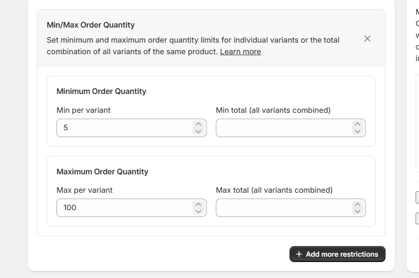 bulk balloon ordering on shopify - multivariants 5