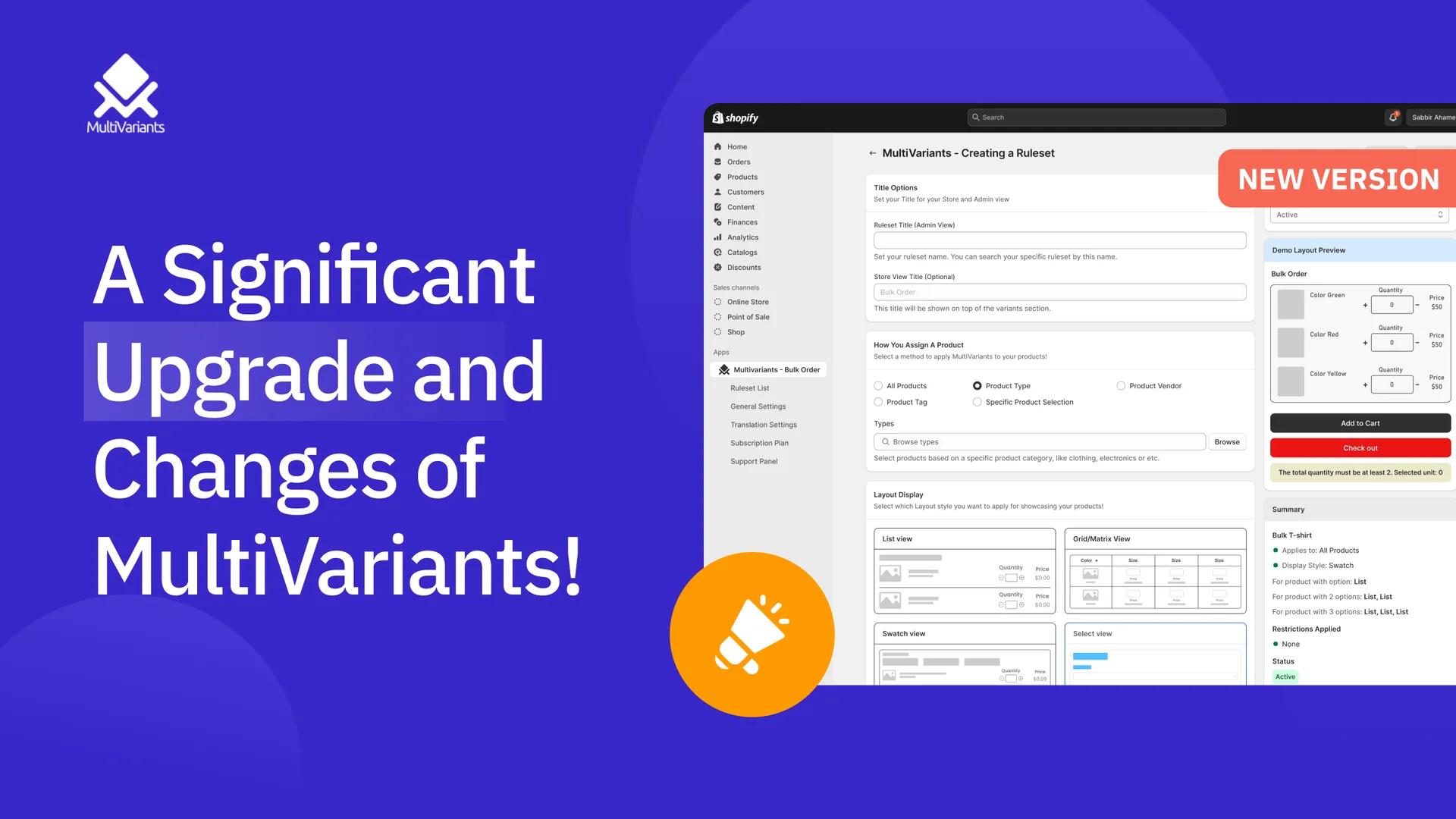 A Significant Upgrade and Changes of MultiVariants v2.0