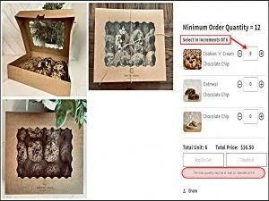 Saint Pete’s Bakery Shopify Store Using MultiVariants - Bulk Order App
