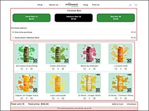 Midwest Juicery With MultiVariants - Bulk Order App On Shopify