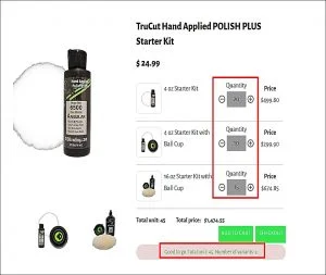 Quick order app for Shopify