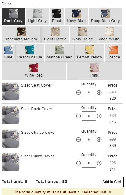 Shopify wholesale order form by MultiVariants