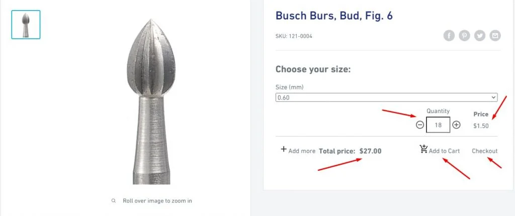 Incremental increase make it easy to purchase a set of product quantity