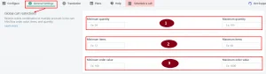 Shopify Set overall cart restriction