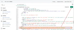 Save custom liquid changes