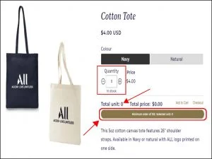 MOQ Restrictions With MultiVariants- Bulk Order App