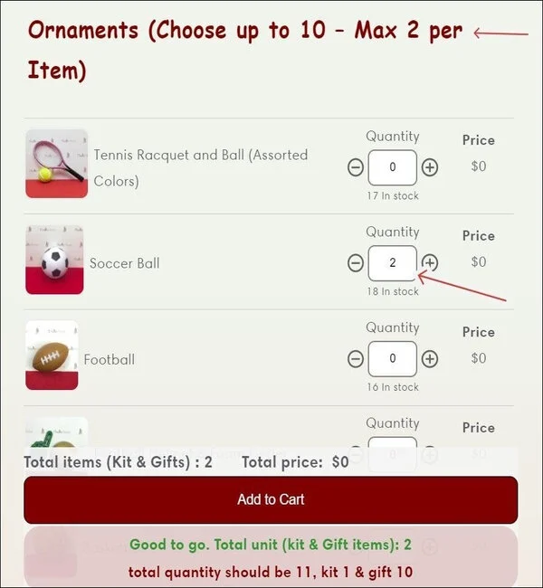 Shopify Min/Max Order Quantity (MOQ)