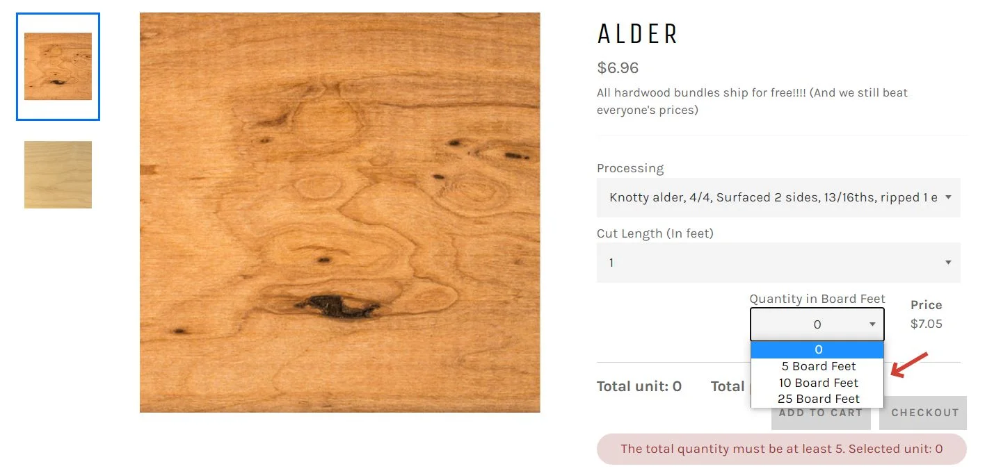 Shopify Quantity Selector Dropdown