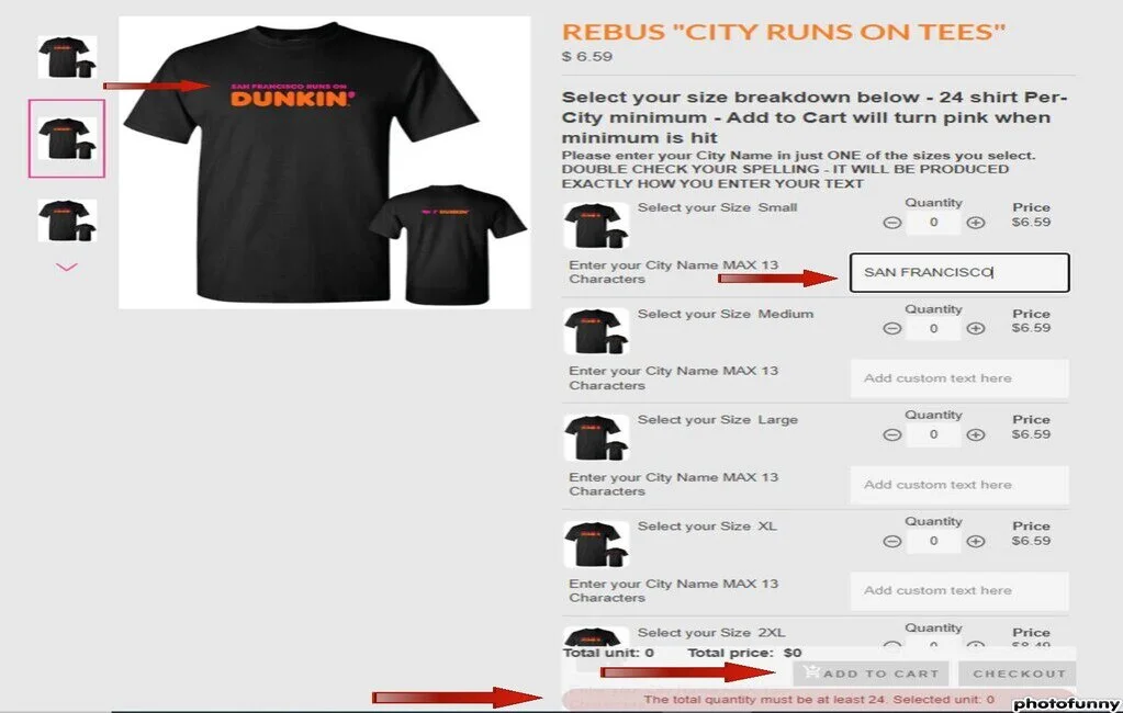Apply Minimum order quantity