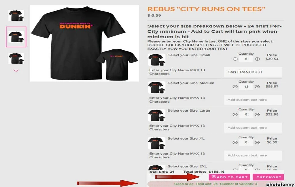 Apply Minimum order quantity