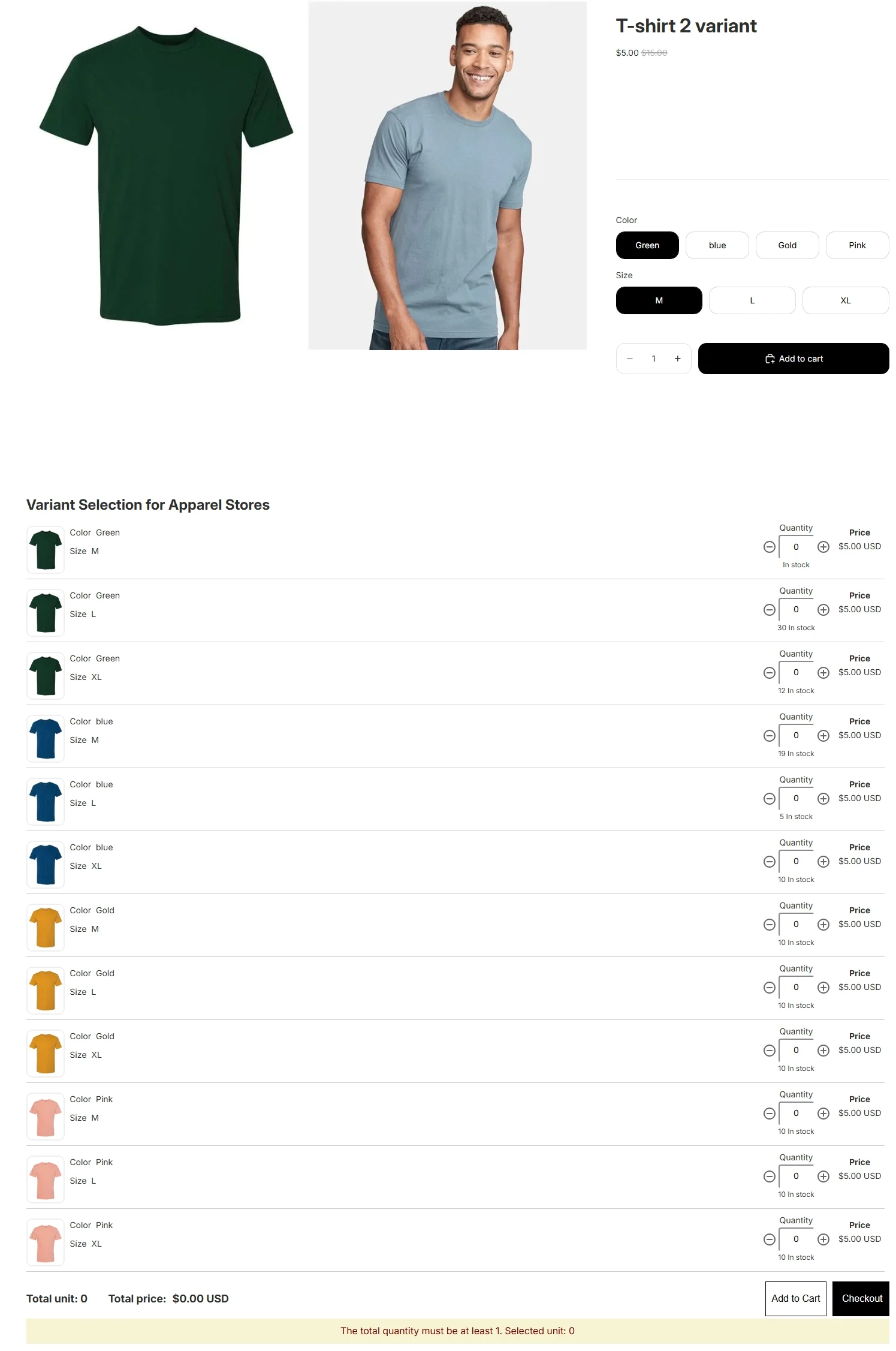 MultiVarinats product page
