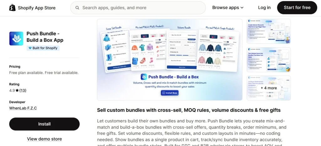 Fast Bundle alternativa Shopify - PushBundle