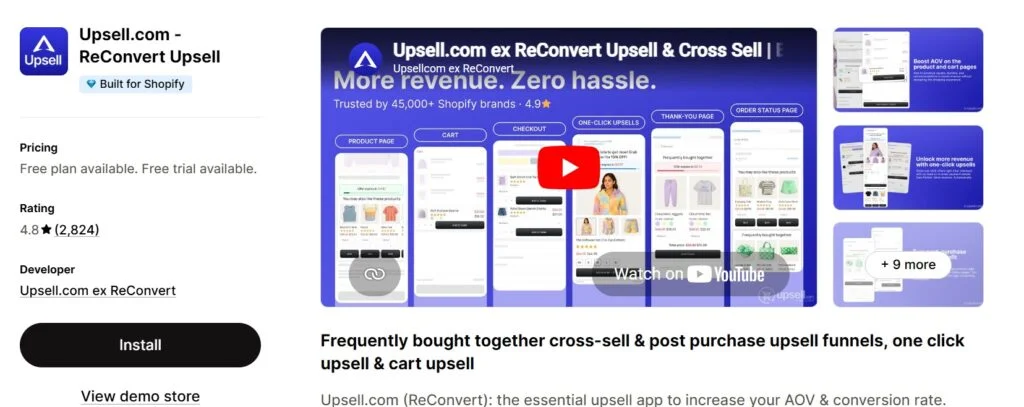 Best Cross-Sell Apps on Shopify - reconvert