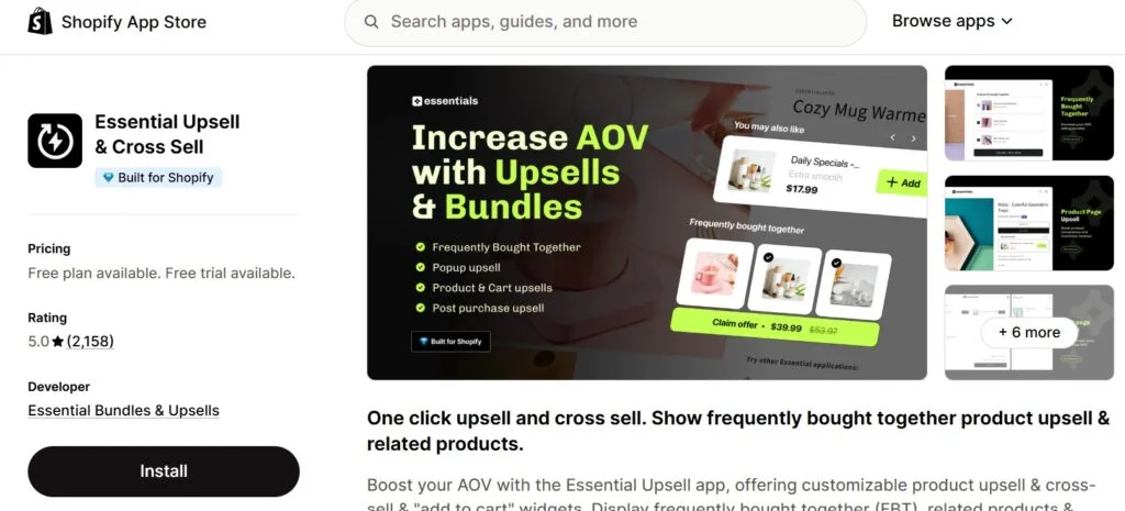 Best Cross-Sell Apps on Shopify - essential
