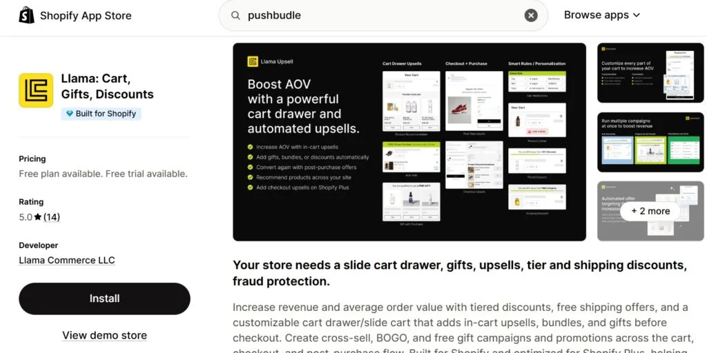 Best Cross-Sell Apps on Shopify - llama