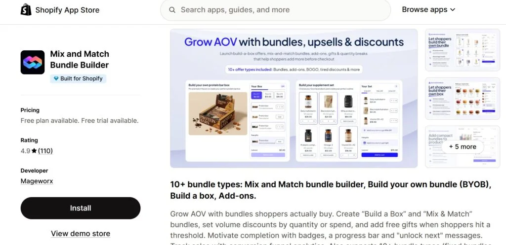 best shopify bundle apps for jeans and bottoms - mix and match bundle builder
