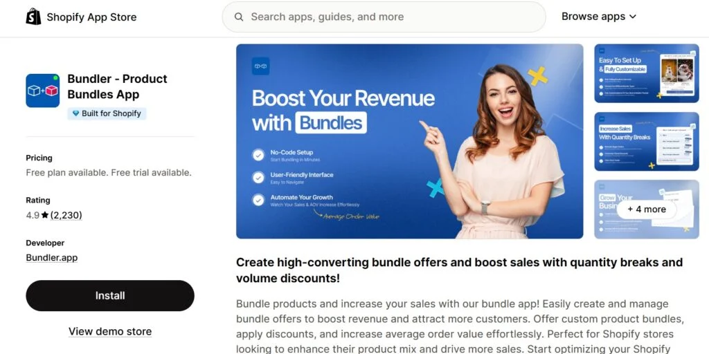 increase shopify aov with bundle apps - bundler