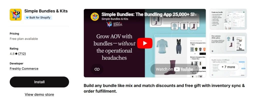 increase shopify aov with bundle apps - simple bundles and kits