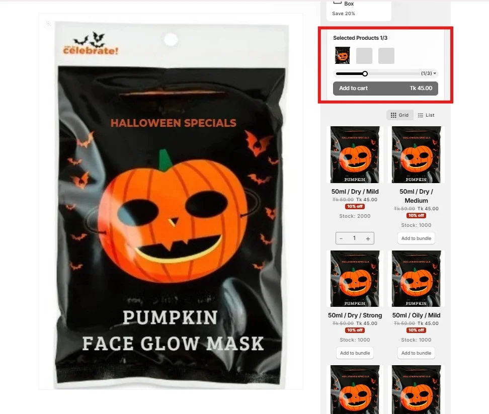 Shopify向けのおすすめパーソナライズドバンドルアプリ - Pushbundleで独自のバンドルを作成 2