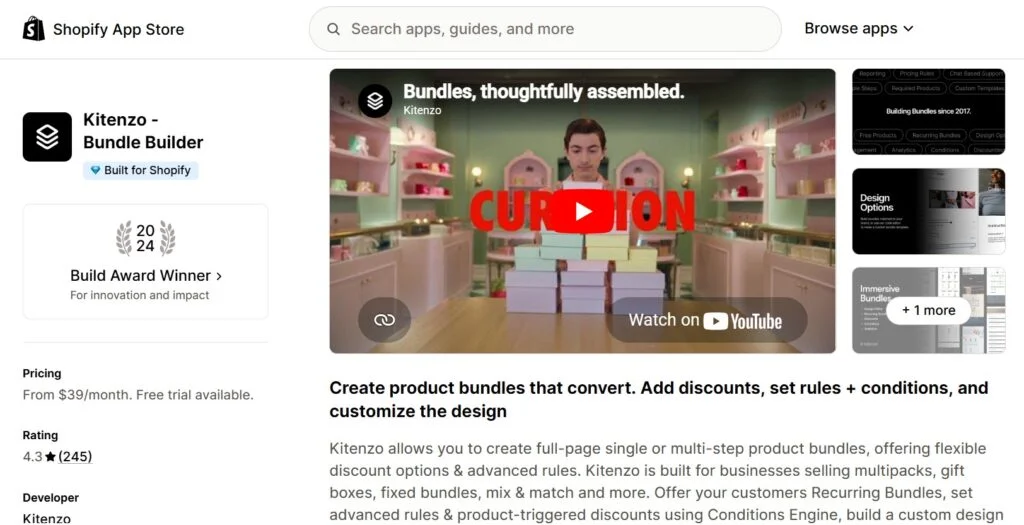 Shopify向けのおすすめパーソナライズドバンドルアプリ - kitenzo
