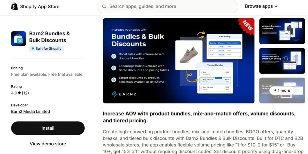 best shopify bundle apps - barn2 bundles & bulk discounts