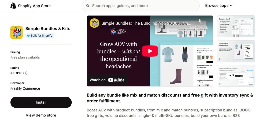 best shopify bundle apps - simple bundles