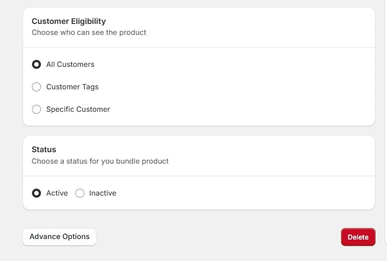 Personalized Shopping - PushBundle customer group