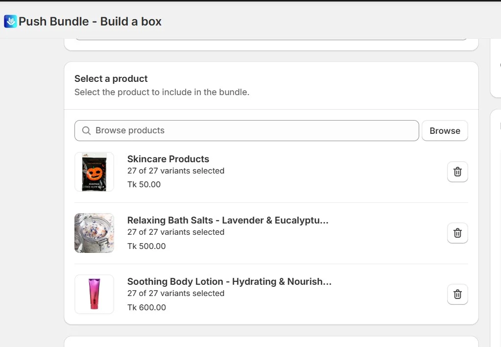 Weihnachtsgeschenkpakete – PushBundle-Produkte