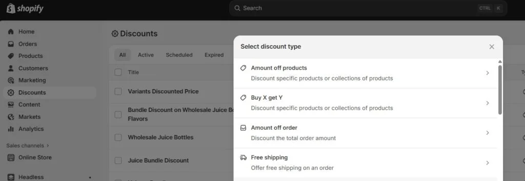 tiered bundles - Shopify Discounts