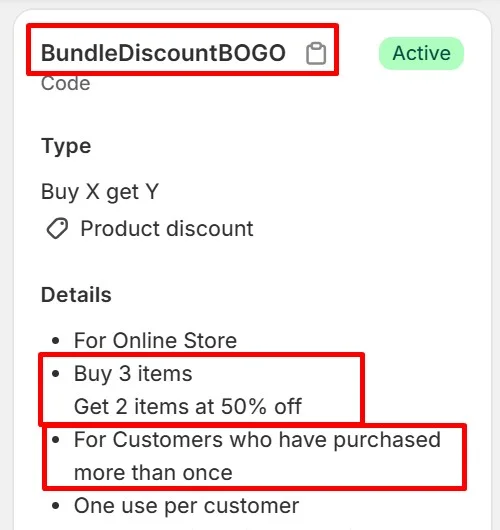 Bundle Discounts - Shopify BOGO