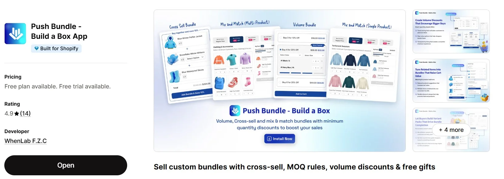 Best Shopify Mix and Match Bundle: PushBundle